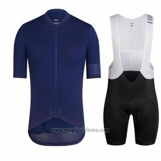 2018 Abbigliamento Ciclismo Ralph Blu Scuro Manica Corta e Salopette