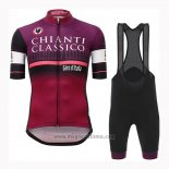 2019 Abbigliamento Ciclismo Giro d'Italia Viola Manica Corta e Salopette