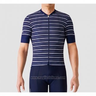 2019 Abbigliamento Ciclismo La Passione Stripe Blu Manica Corta e Salopette