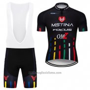 2019 Abbigliamento Ciclismo MsTina Focus Nero Manica Corta e Salopette