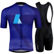 2019 Abbigliamento Ciclismo Runchita Celeste Blu Manica Corta e Salopette