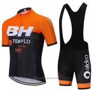 2020 Abbigliamento Ciclismo BH Templo Arancione Bianco Nero Manica Corta e Salopette