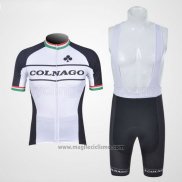 2011 Abbigliamento Ciclismo Colnago Nero e Bianco Manica Corta e Salopette