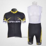 2011 Abbigliamento Ciclismo Louis Garneau Nero e Giallo Manica Corta e Salopette