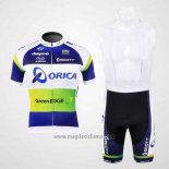 2012 Abbigliamento Ciclismo GreenEDGE Campione Oceania Manica Corta e Salopette