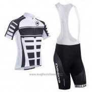 2013 Abbigliamento Ciclismo Assos Bianco e Nero Manica Corta e Salopette