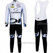 2013 Abbigliamento Ciclismo Orbea Nero e Bianco Manica Lunga e Salopette