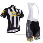 2015 Abbigliamento Ciclismo Mtn Nero e Bianco Manica Corta e Salopette