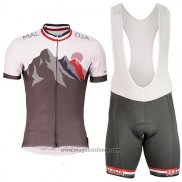 2017 Abbigliamento Ciclismo Maloja Marrone Manica Corta e Salopette