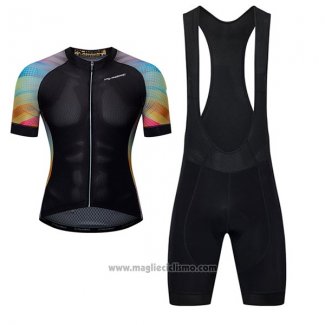 2017 Abbigliamento Ciclismo Ykywbike Aa05 Adh05 Nero Manica Corta e Salopette