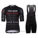 2018 Abbigliamento Ciclismo Campagnolo Nero Manica Corta e Salopette