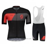 2018 Abbigliamento Ciclismo Castelli Grigio Rosso Nero Manica Corta e Salopette