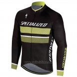 2018 Abbigliamento Ciclismo Specialized Nero Giallo Manica Lunga e Salopette