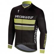 2018 Abbigliamento Ciclismo Specialized Nero Giallo Manica Lunga e Salopette