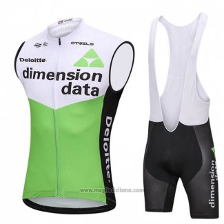 2018 Gilet Antivento Dimension Data Bianco e Verde