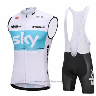 2018 Gilet Antivento Sky Bianco e Blu