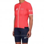 2019 Abbigliamento Ciclismo Donne Maap Rosso Manica Corta e Salopette