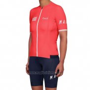 2019 Abbigliamento Ciclismo Donne Maap Rosso Manica Corta e Salopette