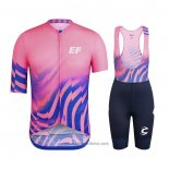 2020 Abbigliamento Ciclismo EF Education First-Drapac Rosa Manica Corta e Salopette