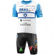 2020 Abbigliamento Ciclismo Israel Cycling Academy Campione Israele Manica Corta e Salopette