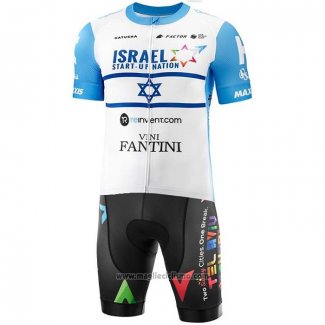 2020 Abbigliamento Ciclismo Israel Cycling Academy Campione Israele Manica Corta e Salopette