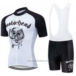 2020 Abbigliamento Ciclismo Lemmy Nero Bianco Manica Corta e Salopette