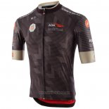 2020 Abbigliamento Ciclismo UAE Tour Marrone Manica Corta e Salopette