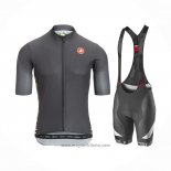 2021 Abbigliamento Ciclismo Castelli Nero Manica Corta e Salopette