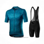2021 Abbigliamento Ciclismo Castelli Scuro Blu Manica Corta e Salopette
