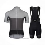 2021 Abbigliamento Ciclismo POC Grigio Manica Corta e Salopette