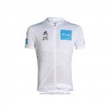 2021 Abbigliamento Ciclismo Tour de France Bianco Manica Corta e Salopette