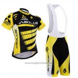 Abbigliamento Ciclismo To The Fore Giallo e Nero Manica Corta e Salopette