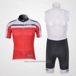 2011 Abbigliamento Ciclismo Giordana Bianco e Rosso Manica Corta e Salopette