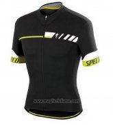 2015 Abbigliamento Ciclismo Specialized Nero e Giallo Manica Corta e Salopette