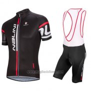 2016 Abbigliamento Ciclismo Nalini Nero e Rosso Manica Corta e Salopette