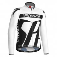 2016 Abbigliamento Ciclismo Specialized Nero e Bianco Manica Lunga e Salopette