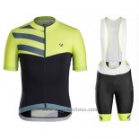 2016 Abbigliamento Ciclismo Trek Bontrager Verde e Nero Manica Corta e Salopette