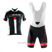 2017 Abbigliamento Ciclismo Biemme Identity Nero Manica Corta e Salopette