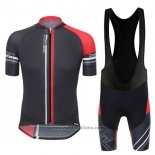 2017 Abbigliamento Ciclismo Santini Airform Rosso Manica Corta e Salopette