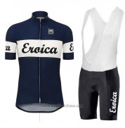 2017 Abbigliamento Ciclismo Santini Blu e Bianco Manica Corta e Salopette