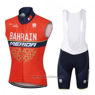 2017 Gilet Antivento Bahrain Merida Arancione