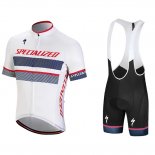 2018 Abbigliamento Ciclismo Specialized Bianco Rosso Viola Manica Corta e Salopette(1)