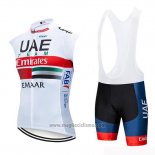 2019 Gilet Antivento UAE Bianco Bianco Rosso