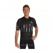 2021 Abbigliamento Ciclismo Bianchi Nero Manica Corta e Salopette(3)