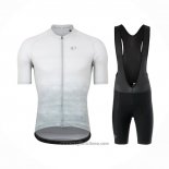 2021 Abbigliamento Ciclismo Pearl Izumi Bianco Grigio Manica Corta e Salopette