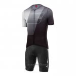 2022 Abbigliamento Ciclismo Loffler Nero Bianco Grigio Manica Corta e Salopette