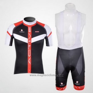 2012 Abbigliamento Ciclismo Nalini Nero e Rosso Manica Corta e Salopette