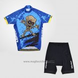 2014 Abbigliamento Ciclismo Monton Blu Manica Corta e Salopette