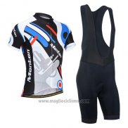 2014 Abbigliamento Ciclismo Monton Blu e Grigio Manica Corta e Salopette