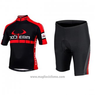 2015 Abbigliamento Ciclismo Bobteam Nero Manica Corta e Salopette